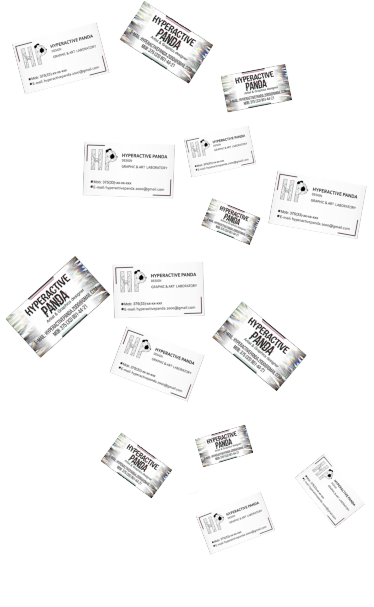 Animated business cards